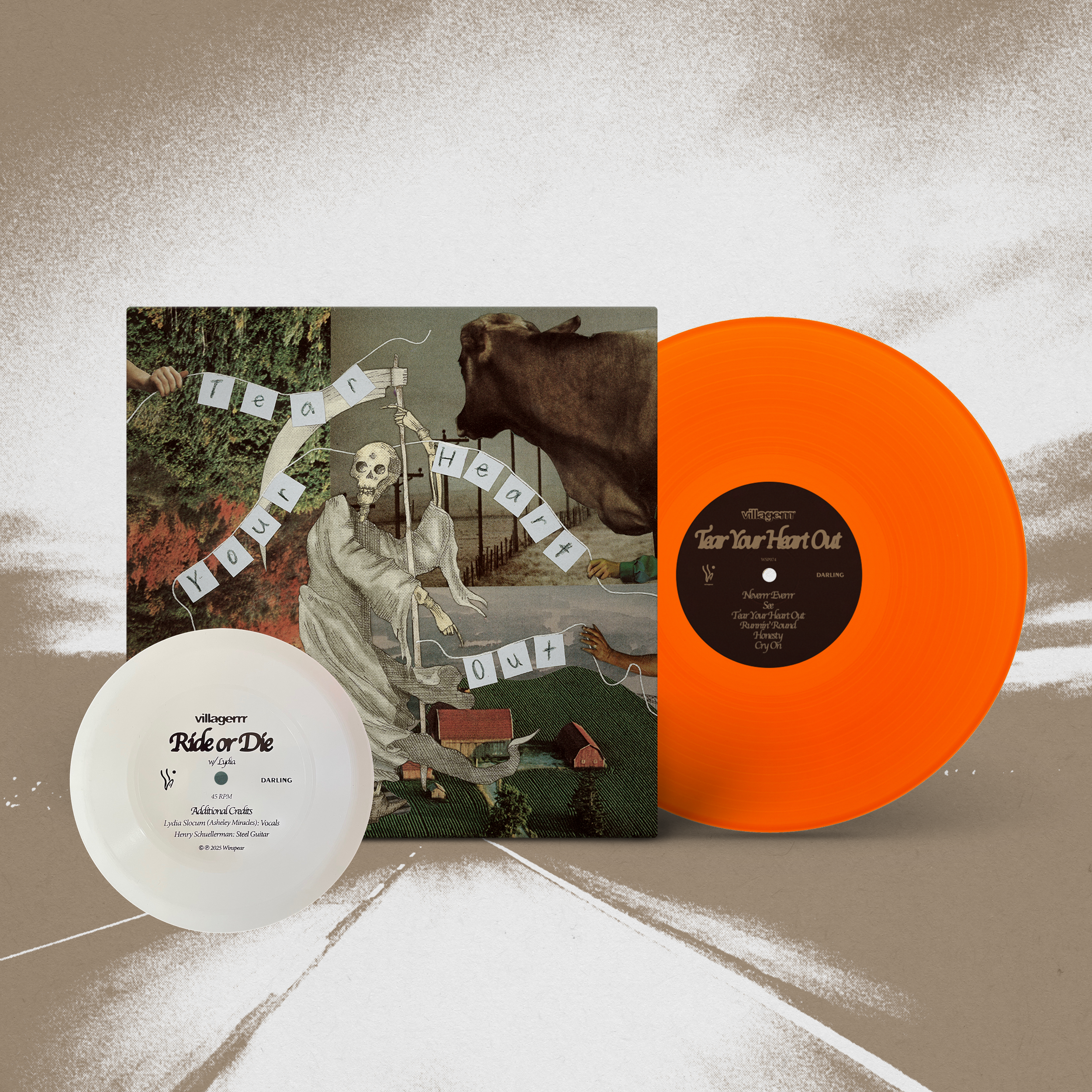 villagerrr - Tear Your Heart Out - Vinyl — Winspear Merch and Vinyl